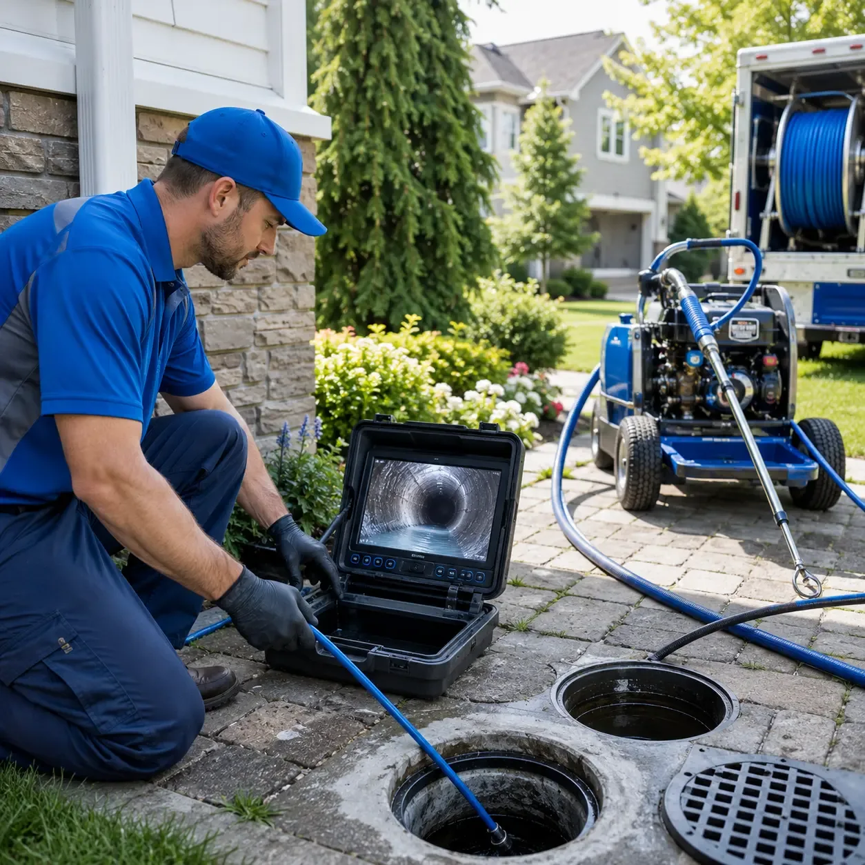 Outdoor drain cleaning professionals serving Simpson, IL