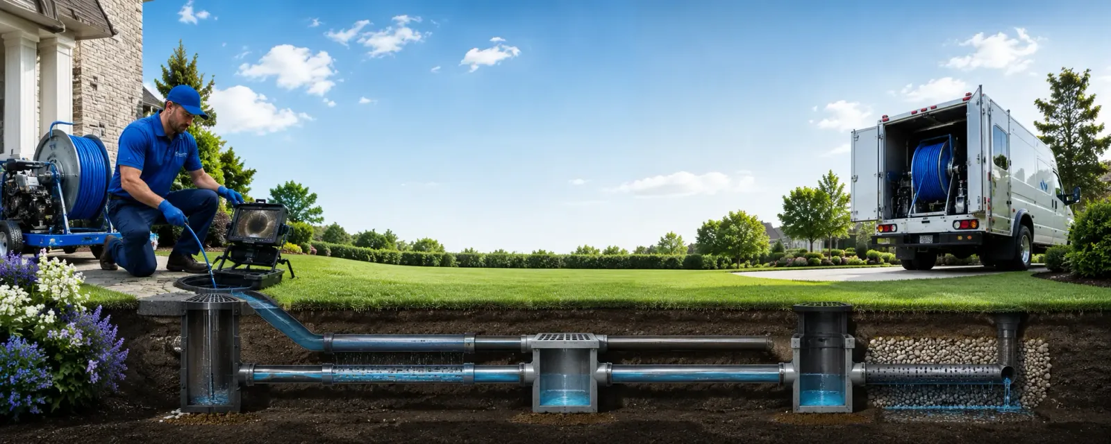 Outdoor drain cleaning information for Simpson, IL